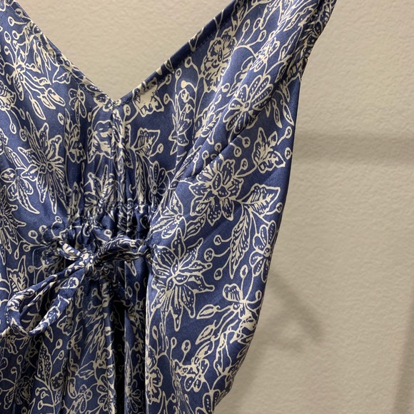 Boho adjustable maxi dress in blue gray - Picture 3 of 3